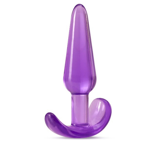 Фиолетовая анальная пробка в форме якоря Slim Anal Plug - 10,8 см. фото 3