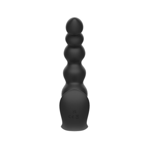 Черная анальная виброёлочка Anal Bead Vibrator с пультом ДУ фото 5