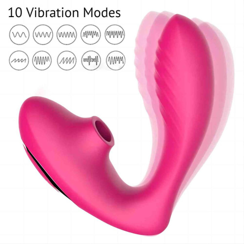 Розовый вибромассажер Clitoral Sucking Vibrator OG для стимуляции клитора и точки G фото 4