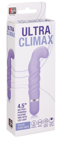 Фиолетовый изогнутый вибратор NEON ULTRA CLIMAX PURPLE - 11 см. фото 2 Фиолетовый изогнутый вибратор NEON ULTRA CLIMAX PURPLE - 11 см. фото 2