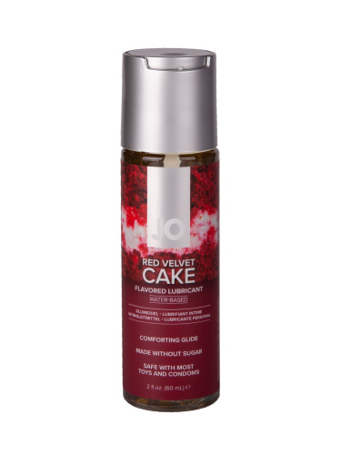 Лубрикант на водной основе JO H2O Red Velvet Cake Flavored Lubricant - 60 мл. фото 2