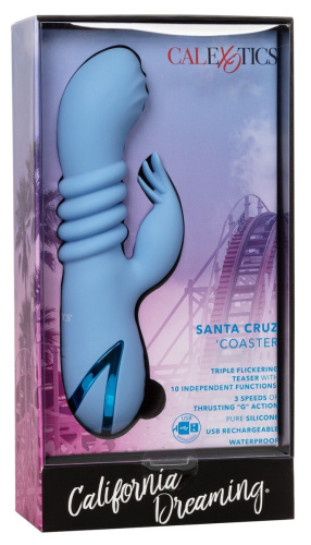 Голубой вибромассажер-кролик Santa Cruz Coaster фото 4