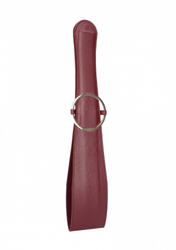 Бордовая шлепалка Belt Flogger - 54 см. фото 3