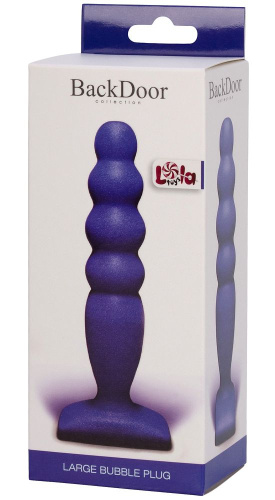 Фиолетовый анальный стимулятор Large Bubble Plug - 14,5 см. фото 2