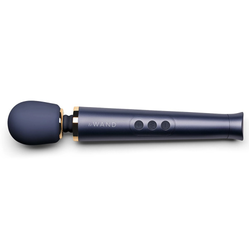 Cиний вибратор Le Wand Petite Rechargeable Vibrating Massager - 25 см. фото 4