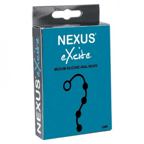 Черная анальная цепочка NEXUS Excite М - 28 см. фото 2