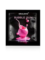 Саше съедобной оральной смазки OraLove с ароматом бабл-гам - 3 гр.