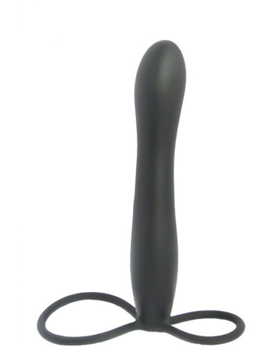 Черная насадка на пенис для двойной стимуляции Mojo BlackJack - 15 см. Черная насадка на пенис для двойной стимуляции Mojo BlackJack - 15 см.