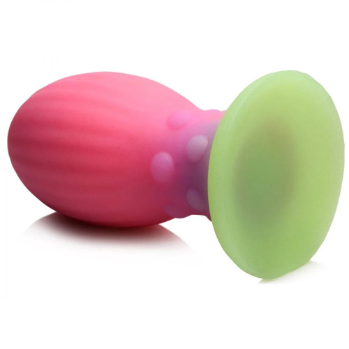 Розовая пробка-яйцо XL Xeno Egg - 17,6 см. фото 3