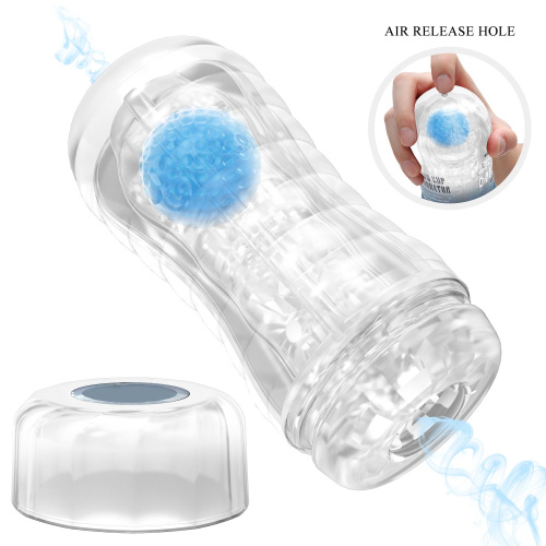 Прозрачный текстурированный мастурбатор Vacuum Cup Masturbator Planet фото 4