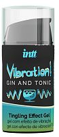 Жидкий интимный гель с эффектом вибрации Vibration! Gin & Tonic - 15 мл.