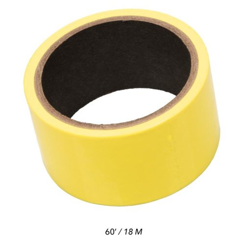 Желтый скотч для связывания Bondage Tape - 18 м. фото 4