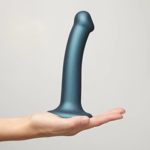 Голубой фаллоимитатор Mono Density Dildo Size M - 16 см. фото 5