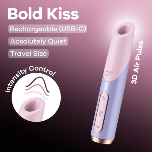 Вакуумный стимулятор клитора Bold Kiss фото 6
