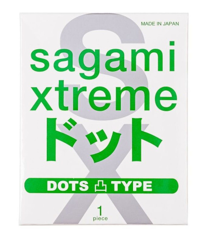 Презерватив Sagami Xtreme Type-E с точками - 1 шт. Презерватив Sagami Xtreme Type-E с точками - 1 шт.