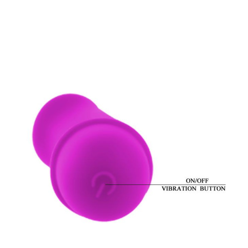 Фиолетовый вибратор Pretty Love Antony - 11,7 см. фото 2