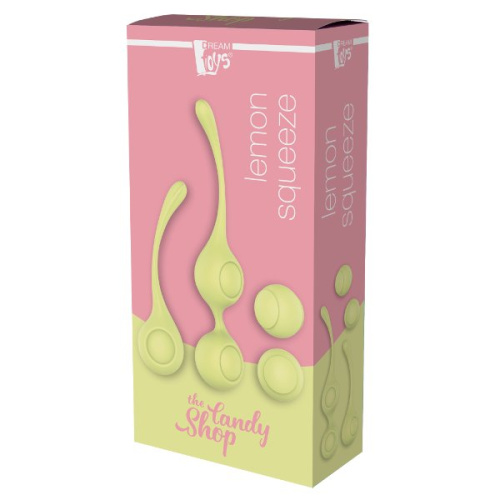 Набор желтых вагинальных шариков Lemon Squeeze фото 2