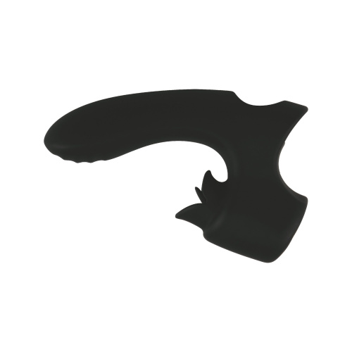 Черный вибромассажёр с клиторальной стимуляцией - 13,2 см. фото 2 Черный вибромассажёр с клиторальной стимуляцией - 13,2 см. фото 2