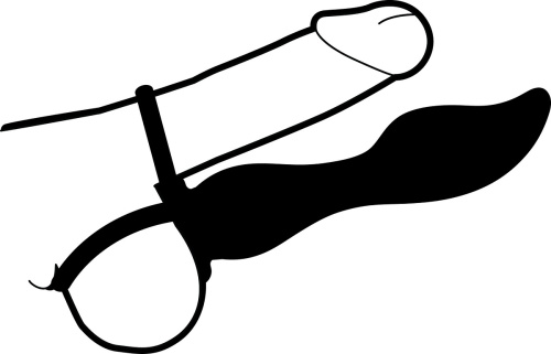 Фиолетовая насадка на пенис Extra Treasure фото 3