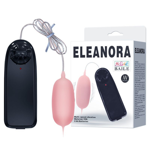 Розовое виброяйцо с проводным пультом управления Eleanora фото 6
