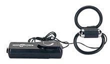 Чёрное эрекционное кольцо с подхватом мошонки и вибрацией X-FACTOR VIBRATING COCK & BALL RINGS