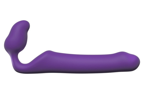 Фиолетовый безремневой страпон Queens L фото 3