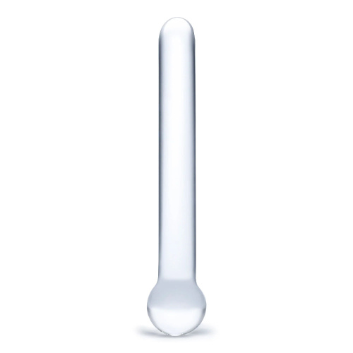 Стеклянный жезл с шаром Straight Glass Dildo - 17,8 см.
