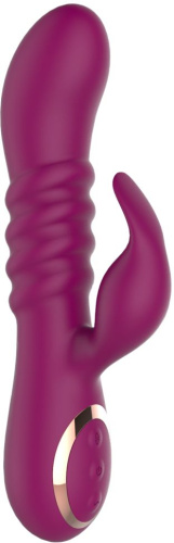Сливовый вибратор-кролик AN Pistil - 20 см. Сливовый вибратор-кролик AN Pistil - 20 см.