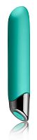 Зеленый перезаряжаемый вибратор Chaiamo - 16 см.