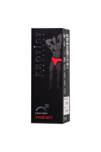 Возбуждающий крем-спрей для мужчин Erotist Vivid Act - 30 мл. фото 3