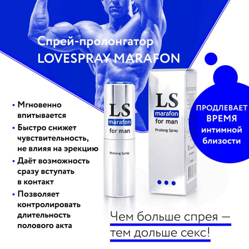 Спрей-пролонгатор для мужчин Lovespray Marafon - 18 мл. фото 4