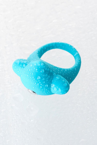 Голубое эрекционное силиконовое кольцо TOYFA A-Toys фото 10