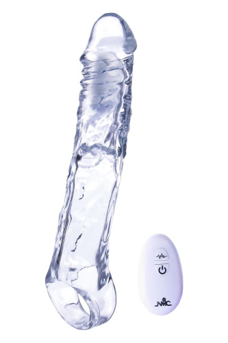 Прозрачная насадка-удлинитель Length Enhancer With Bullet с подхватом - 22,3 см. Прозрачная насадка-удлинитель Length Enhancer With Bullet с подхватом - 22,3 см.