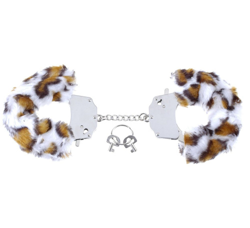 Наручники с искусственным леопардовым мехом Original Furry Cuffs фото 2
