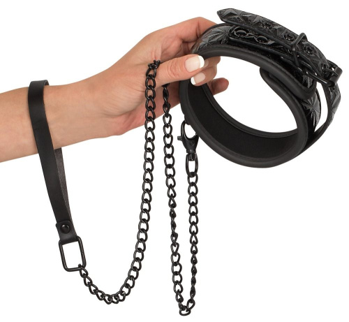 Ошейник и поводок с геометрическим узором Collar with Leash фото 2