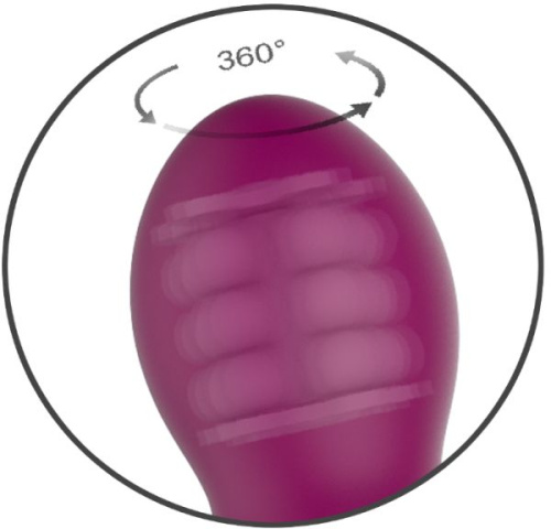 Сливовый вибратор-кролик AN Stamen с массажем бусинами - 22 см. фото 6 Сливовый вибратор-кролик AN Stamen с массажем бусинами - 22 см. фото 6