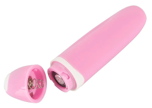 Нежно-розовая двойная вибронасадка на палец Vibrating Finger Extension - 17 см. фото 7