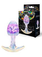 Сиреневатая анальная втулка - 8,2 см.