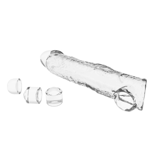 Прозрачный фаллоудлинитель с подхватом мошонки Silas - 26 см. фото 5 Прозрачный фаллоудлинитель с подхватом мошонки Silas - 26 см. фото 5