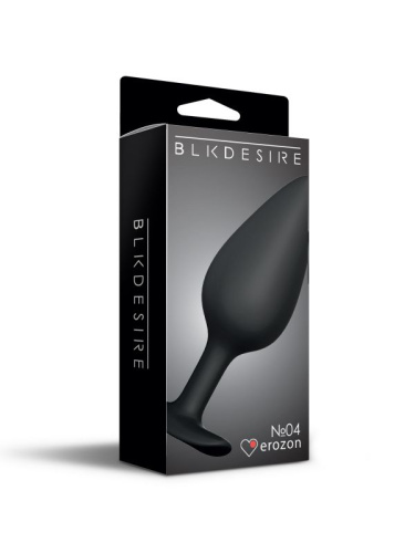Черная анальная пробка Butt plug №04 - 10 см. фото 2