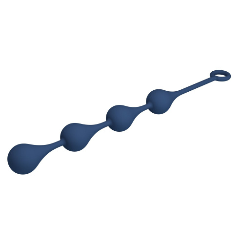 Синяя анальная цепочка - 42,6 см. фото 6 Синяя анальная цепочка - 42,6 см. фото 6