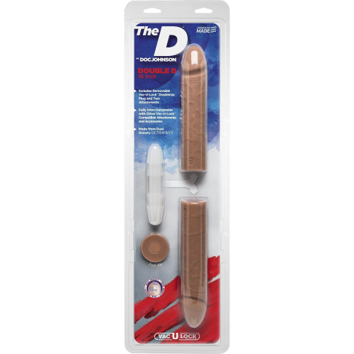 Двусторонний фаллоимитатор-мулат из 2 частей The D Double D 16  - 40,6 см. фото 4