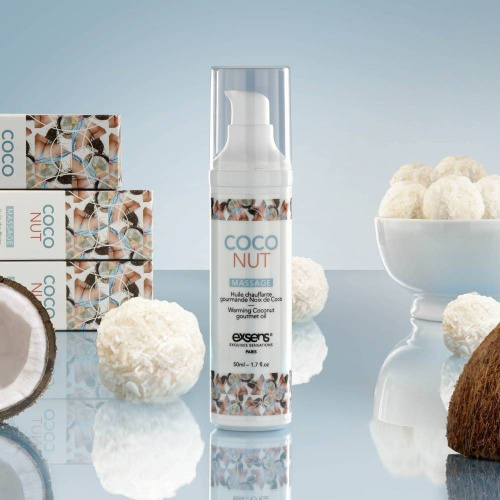 Разогревающее массажное масло с ароматом кокоса Gourmet Coconut - 50 мл. фото 4