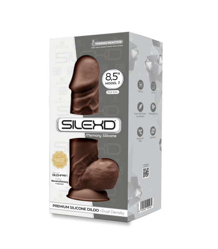 Коричневый фаллоимитатор Model 4 с мошонкой - 21,8 см. фото 2 Коричневый фаллоимитатор Model 4 с мошонкой - 21,8 см. фото 2