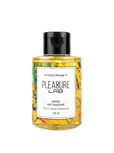 Массажное масло Pleasure Lab Refreshing с ароматом манго и мандарина - 100 мл. Массажное масло Pleasure Lab Refreshing с ароматом манго и мандарина - 100 мл.