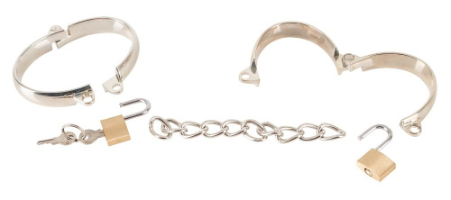 Металлические наручники Metal Handcuffs с замочками фото 2