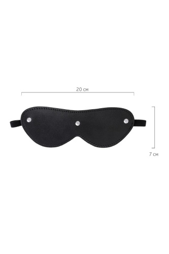 Черная кожаная маска Anonymo с мягким подкладом фото 5