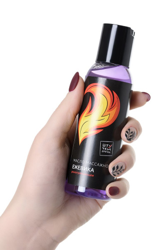 Разогревающее массажное масло  Симфония любви  с ароматом ежевики - 100 мл. фото 2