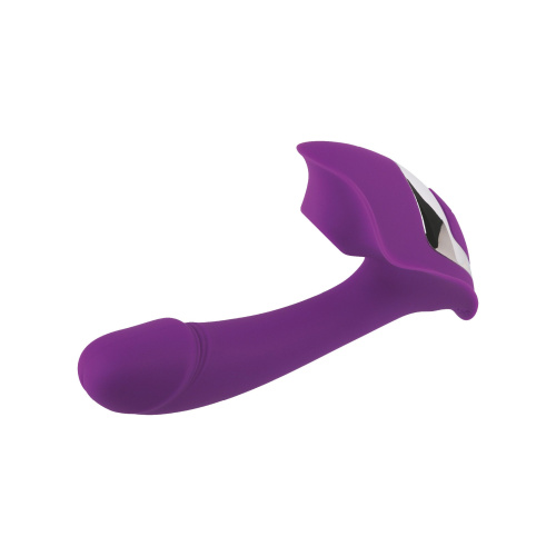 Фиолетовый мини-вибратор с вакуумной стимуляцией фото 3 Фиолетовый мини-вибратор с вакуумной стимуляцией фото 3