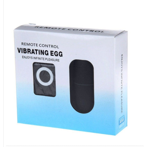 Черное виброяйцо iSoma с пультом ДУ. фото 2